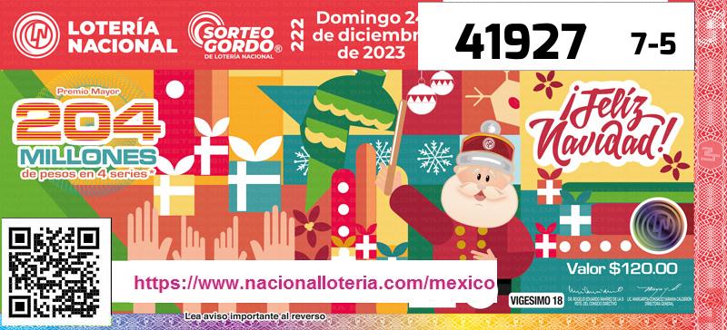 Último Sorteo Gordo Navidad de la Lotería del Domingo 24 de Diciembre de 2023