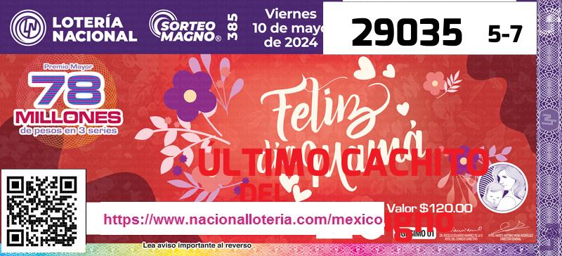 Último Sorteo Magno de la Lotería del Viernes 10 de Mayo de 2024