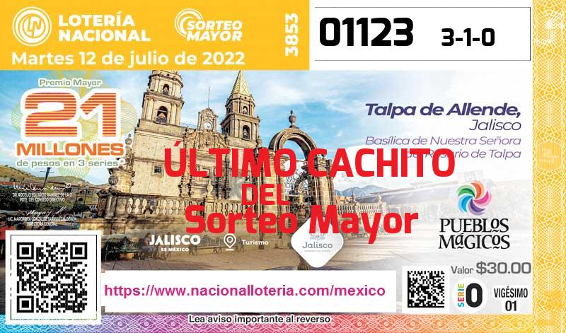 Último Sorteo Mayor de la Lotería del Martes 12 de Julio de 2022