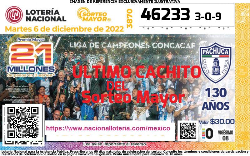 Último Sorteo Mayor de la Lotería del Martes 6 de Diciembre de 2022