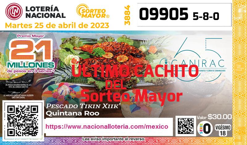 Último Sorteo Mayor de la Lotería del Martes 25 de Abril de 2023