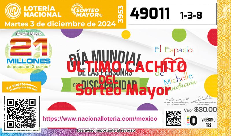 Último Sorteo Mayor de la Lotería del Martes 3 de Diciembre de 2024