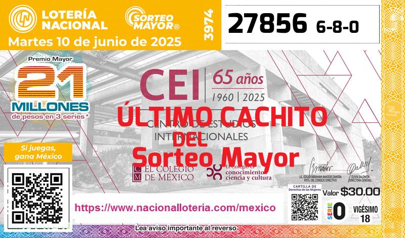 Último Sorteo Mayor de la Lotería del Martes 10 de Junio de 2025