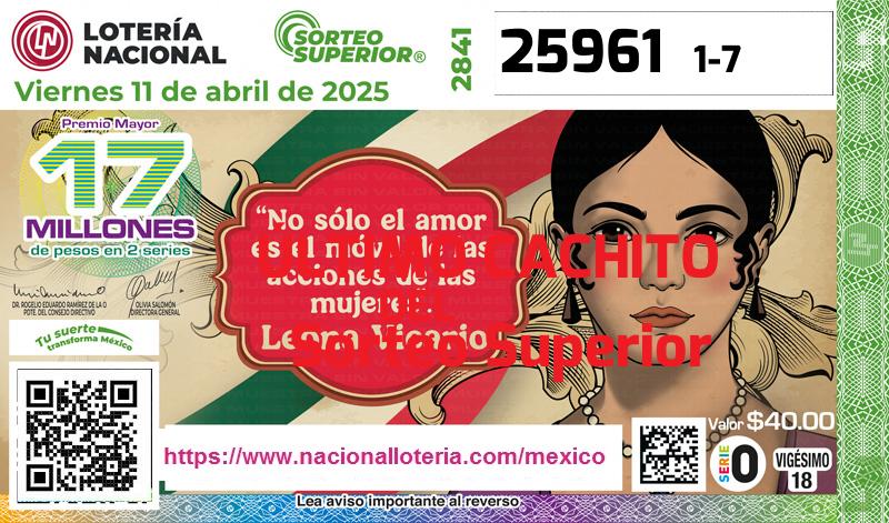 Último Sorteo Superior de la Lotería del Viernes 11 de Abril de 2025