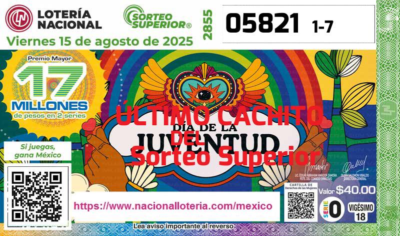 Último Sorteo Superior de la Lotería del Martes 19 de Agosto de 2025