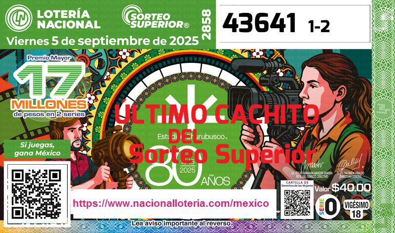 Último Sorteo Superior de la Lotería del Viernes 5 de Septiembre de 2025