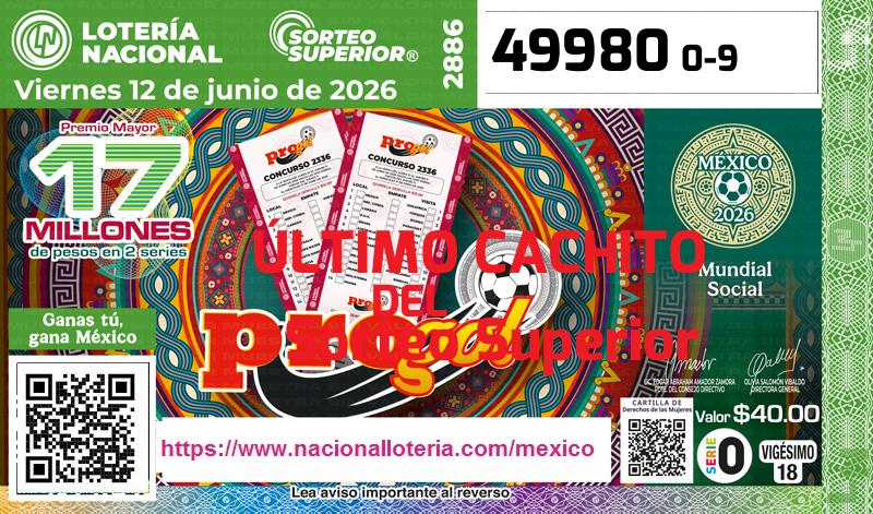 Cachito del último Sorteo Superior premiado en la Lotería Nacional del Viernes 12 de Junio de 2026 Último Sorteo Superior de la Lotería del Viernes 12 de Junio de 2026