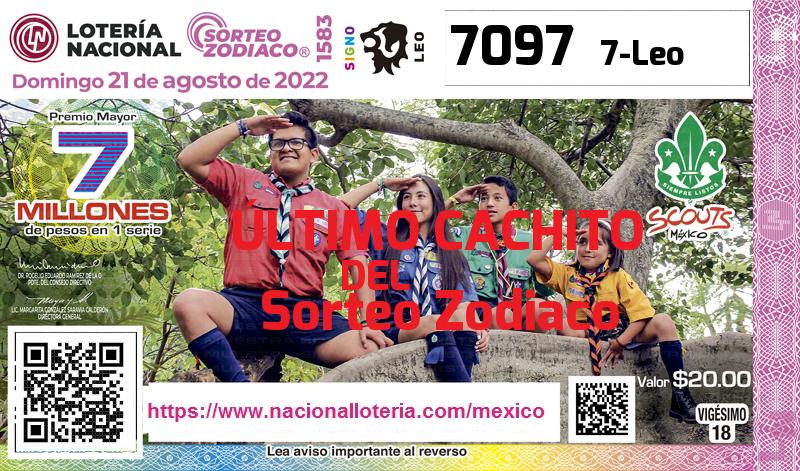 Último Sorteo Zodiaco de la Lotería del Domingo 21 de Agosto de 2022