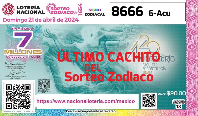 Último Sorteo Zodiaco de la Lotería del Domingo 21 de Abril de 2024