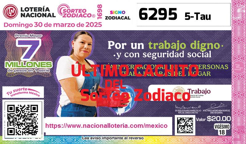 Último Sorteo Zodiaco de la Lotería del Domingo 30 de Marzo de 2025