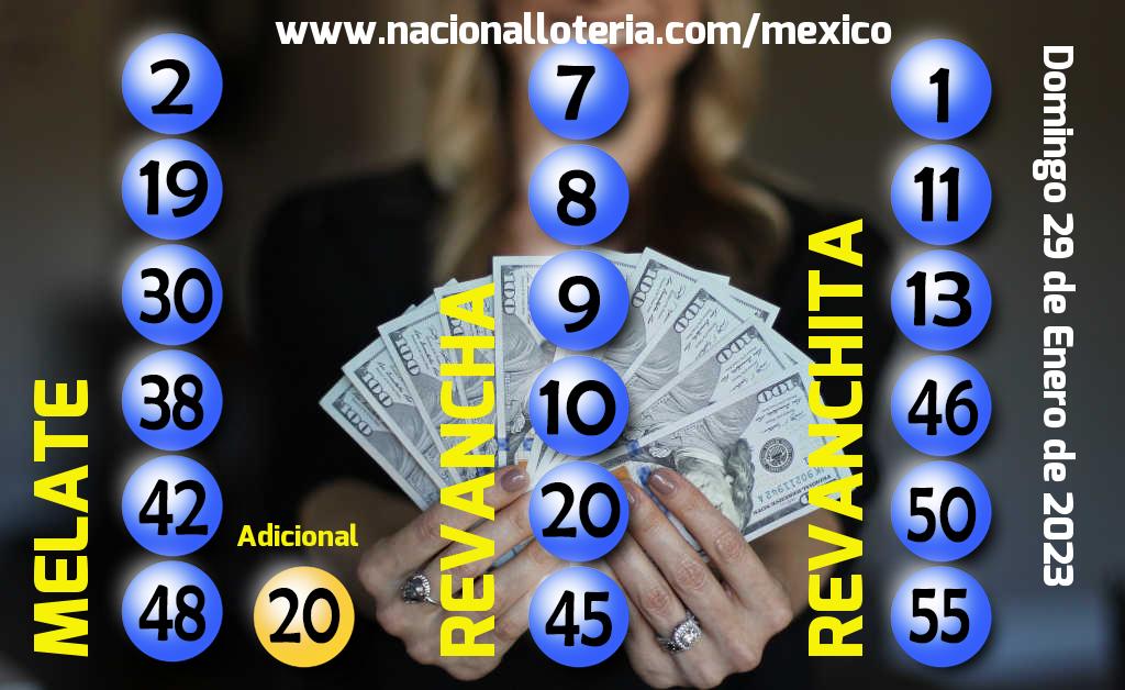 Resultados del Melate del Domingo 29 de Enero de 2023