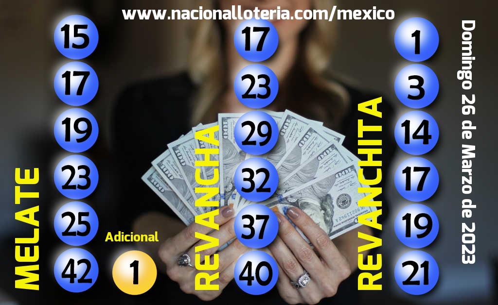 Números ganadores del Melate del Domingo 26 de Marzo de 2023 Resultados del Melate del Domingo 26 de Marzo de 2023