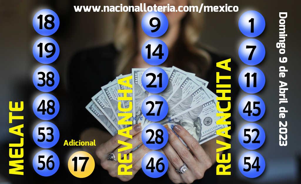 Resultados del Melate del Domingo 9 de Abril de 2023