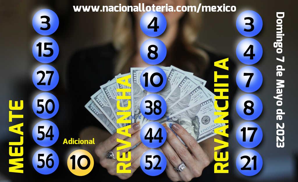Resultados del Melate del Domingo 7 de Mayo de 2023