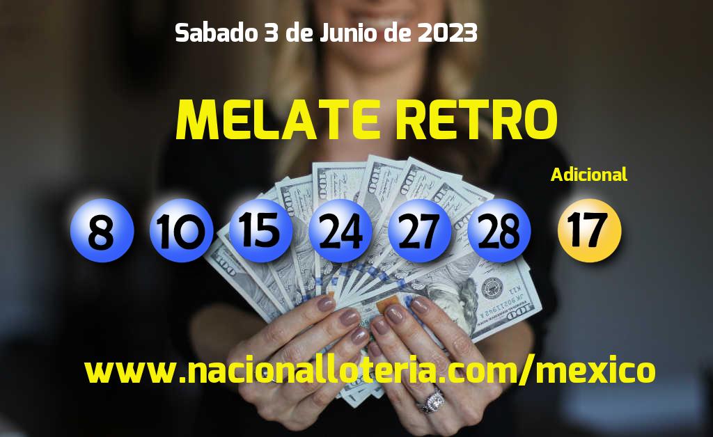 Números ganadores del Melate Retro del Sábado 3 de Junio de 2023 Resultados del Melate Retro del Sábado 3 de Junio de 2023