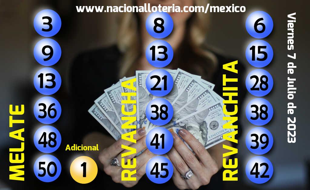 Resultados del Melate del Viernes 7 de Julio de 2023